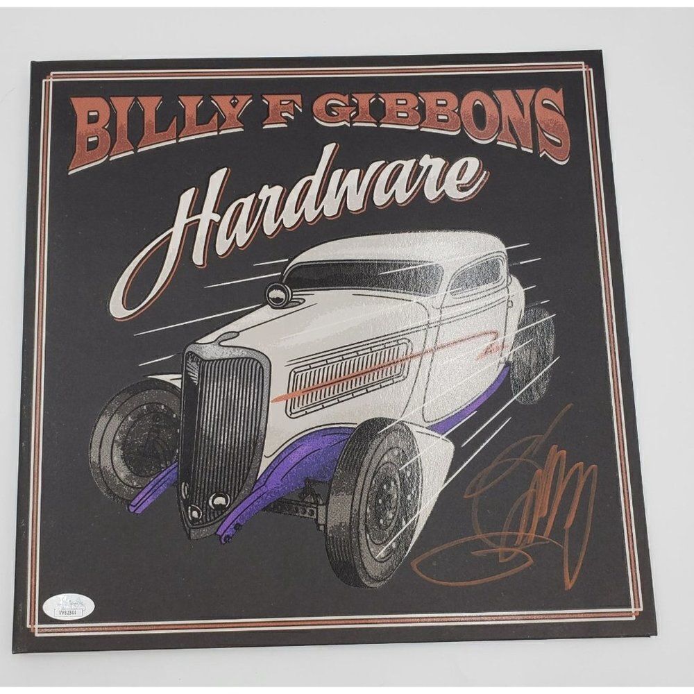 Billy Gibbons Signed Hardware Vinyl Album Cover + Sealed Record ZZ TOP JSA COA - Picture 2 of 12